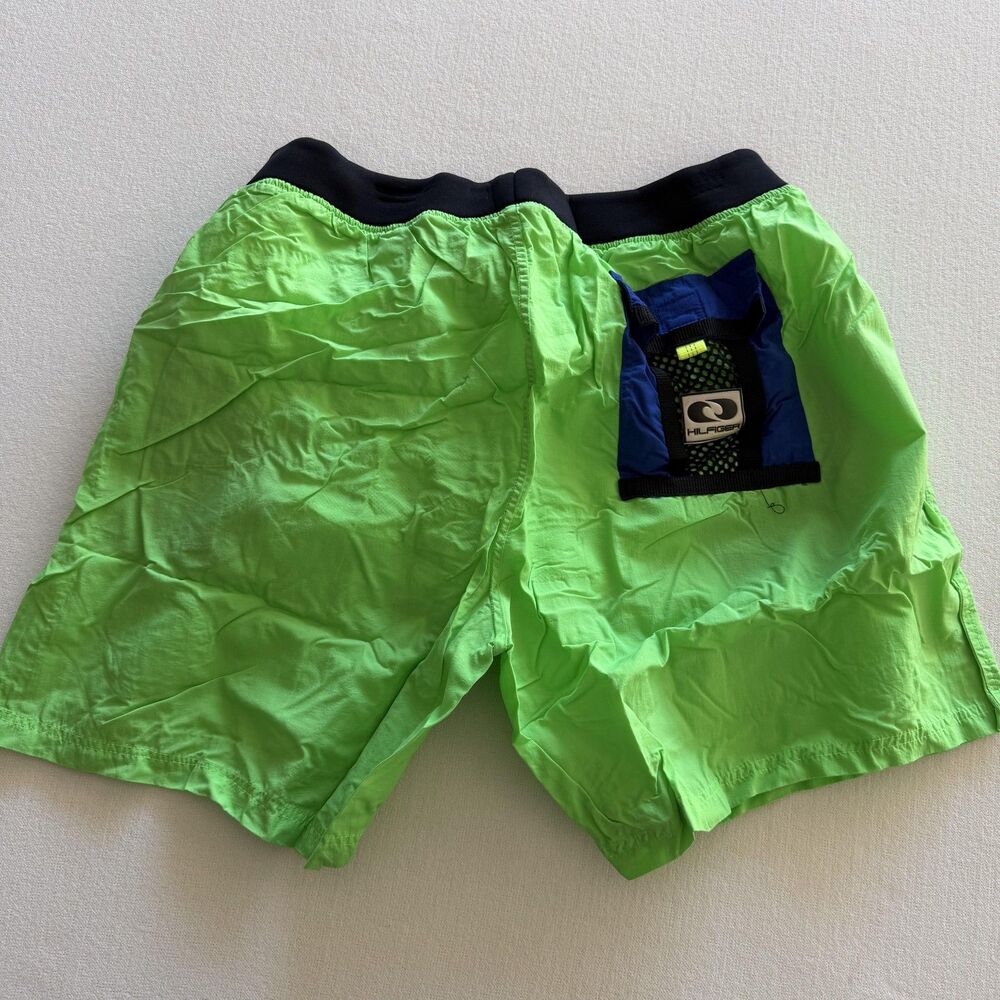 Tommy Hilfiger Swim Shorts Mens XL Green Dive Logo Trunks Mesh Lined Quick Dry - Picture 6 of 7